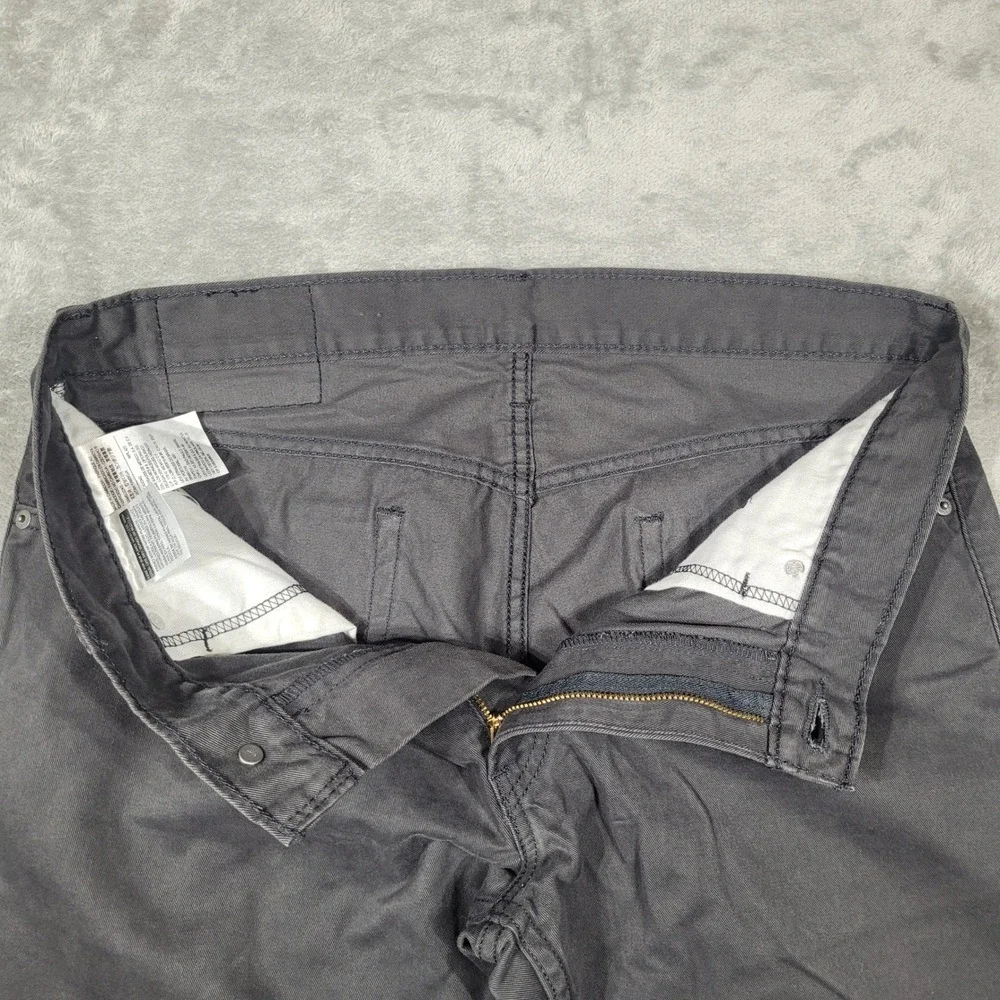 Levi's 514 Jeans Mens 34x30 Straight Leg Charcoal Gray Pants White Tab
